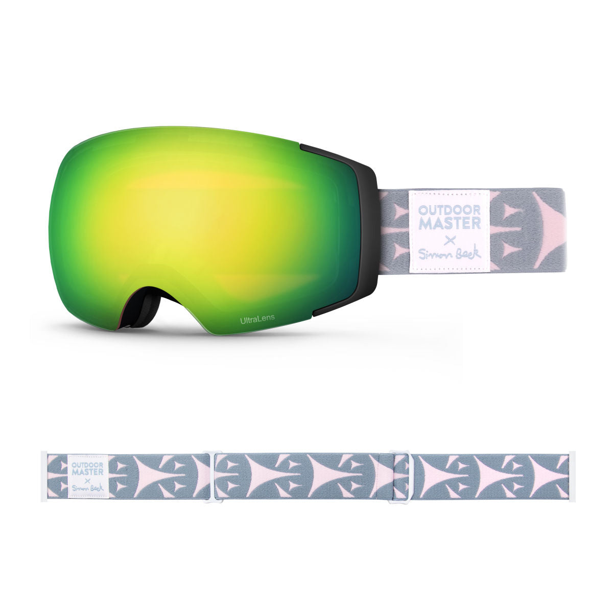 OM X Simon Beck Art Snow Goggles