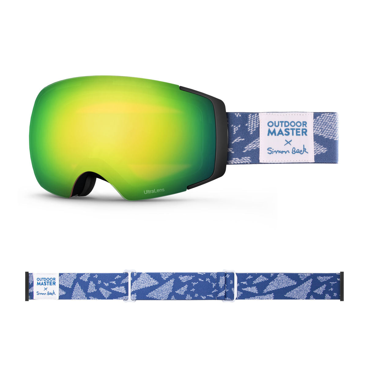 OM X Simon Beck Art Snow Goggles