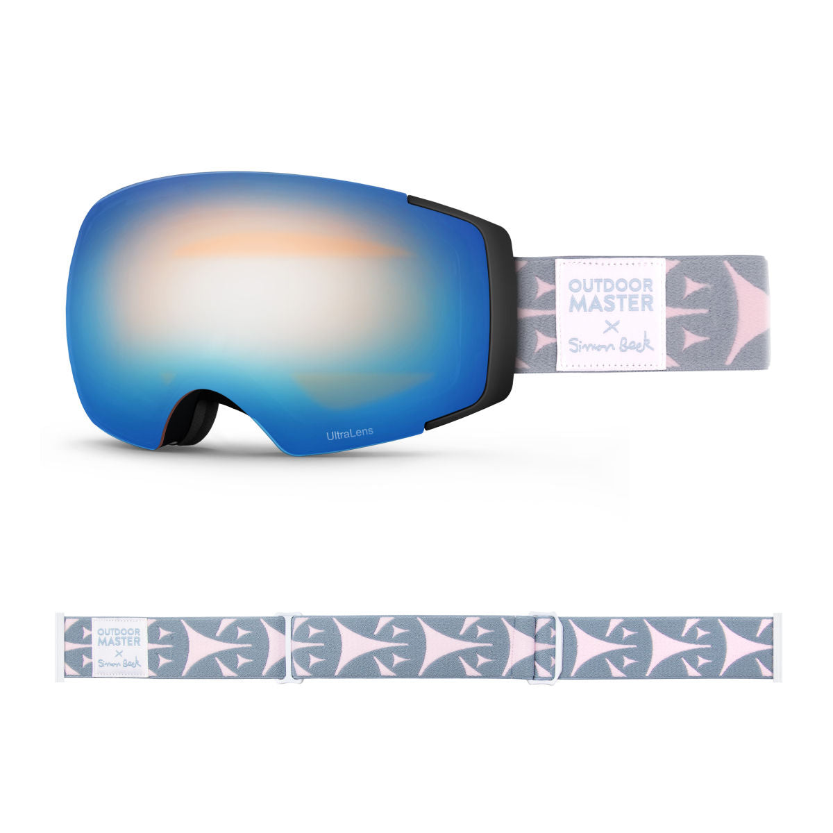 OM X Simon Beck Art Snow Goggles