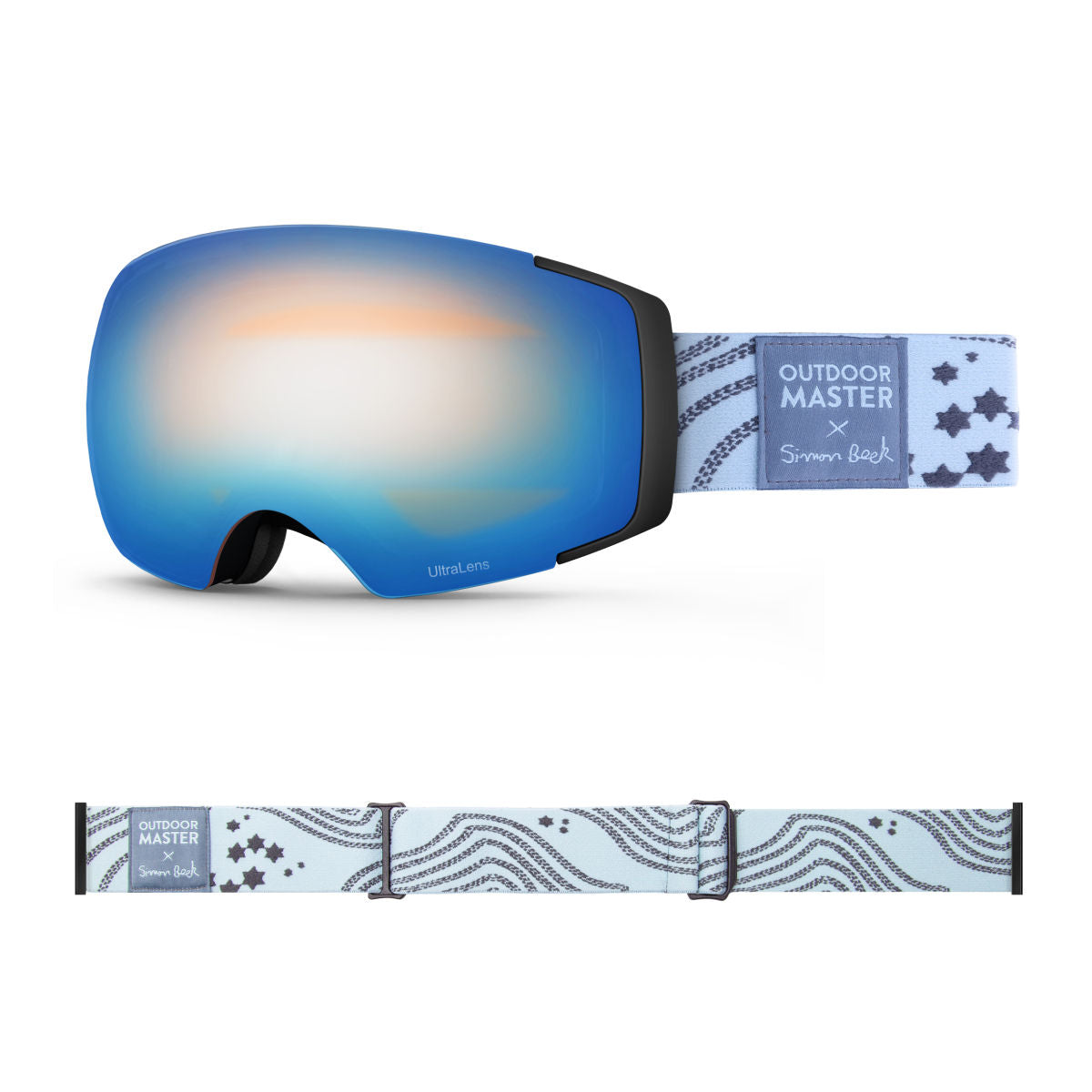 OM X Simon Beck Art Snow Goggles