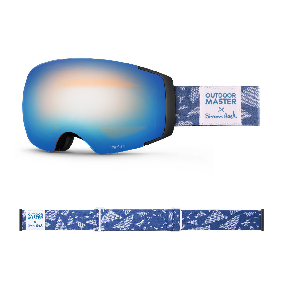 OM X Simon Beck Art Snow Goggles