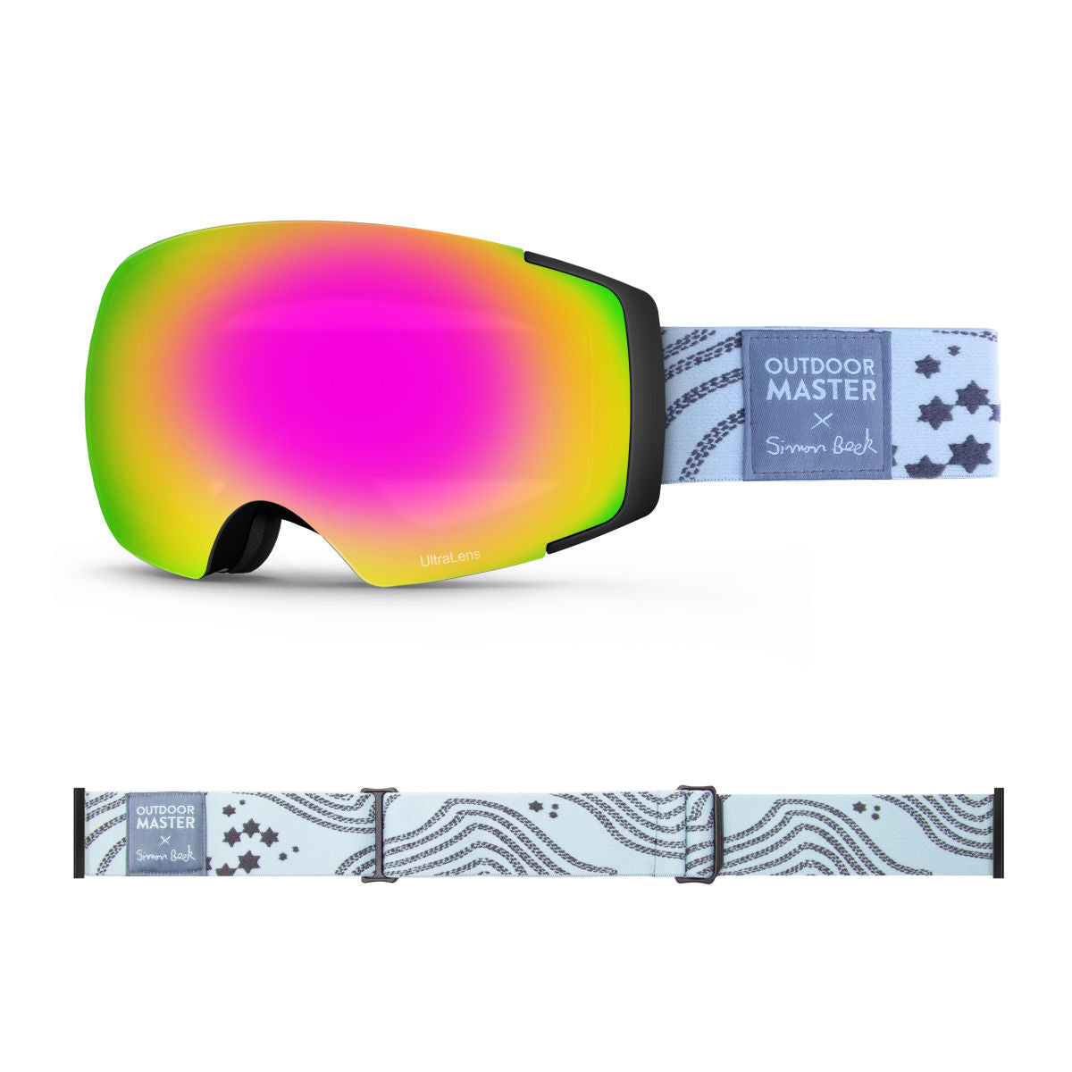 OM X Simon Beck Art Snow Goggles