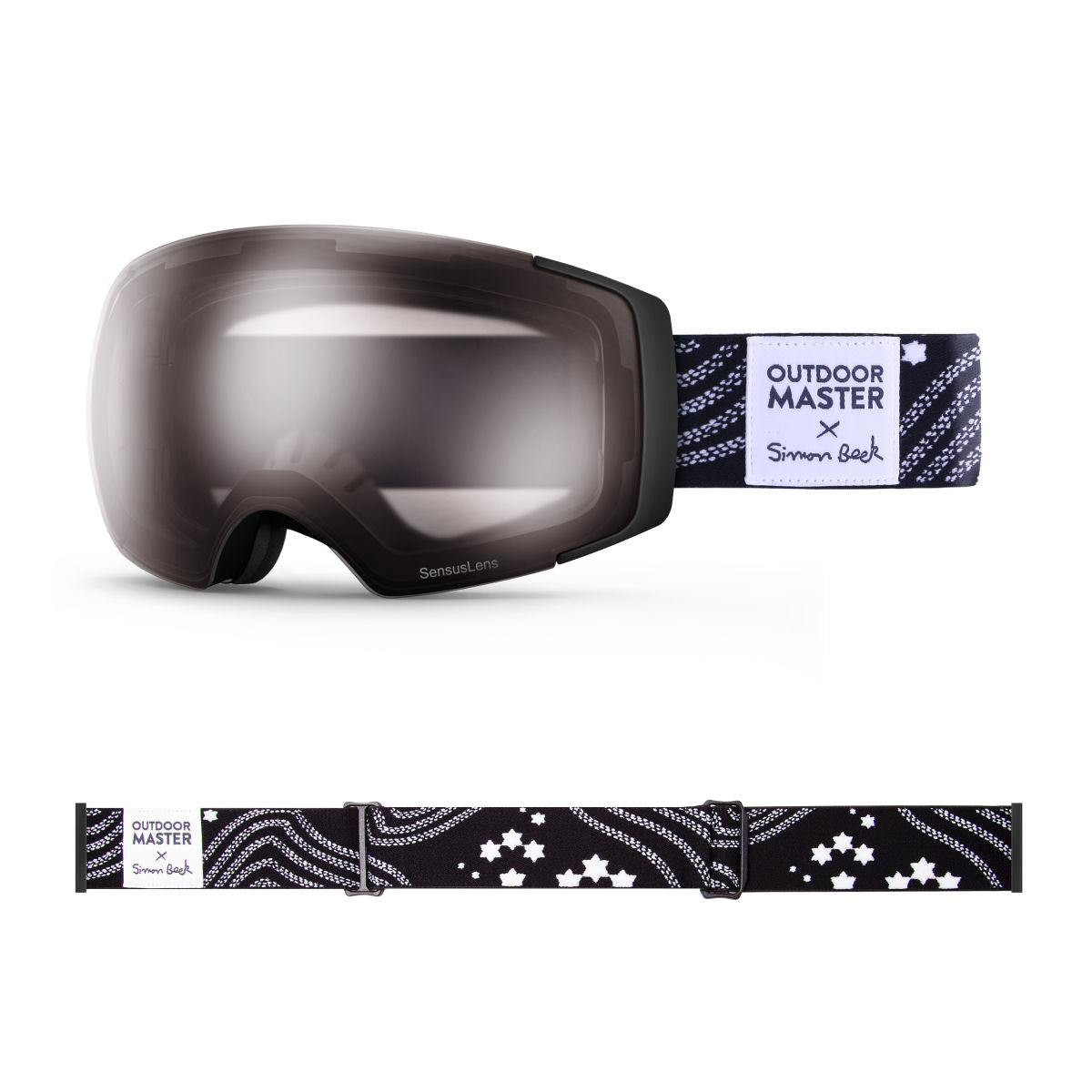 OM X Simon Beck Art Snow Goggles