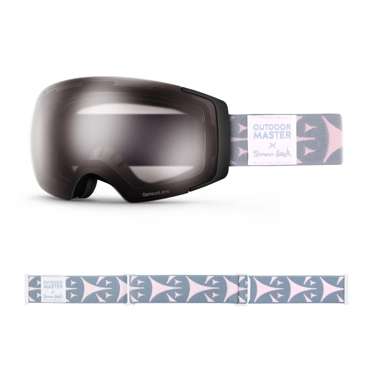 OM X Simon Beck Art Snow Goggles