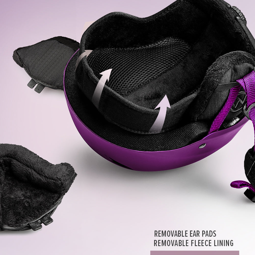 purple snow helmet liner