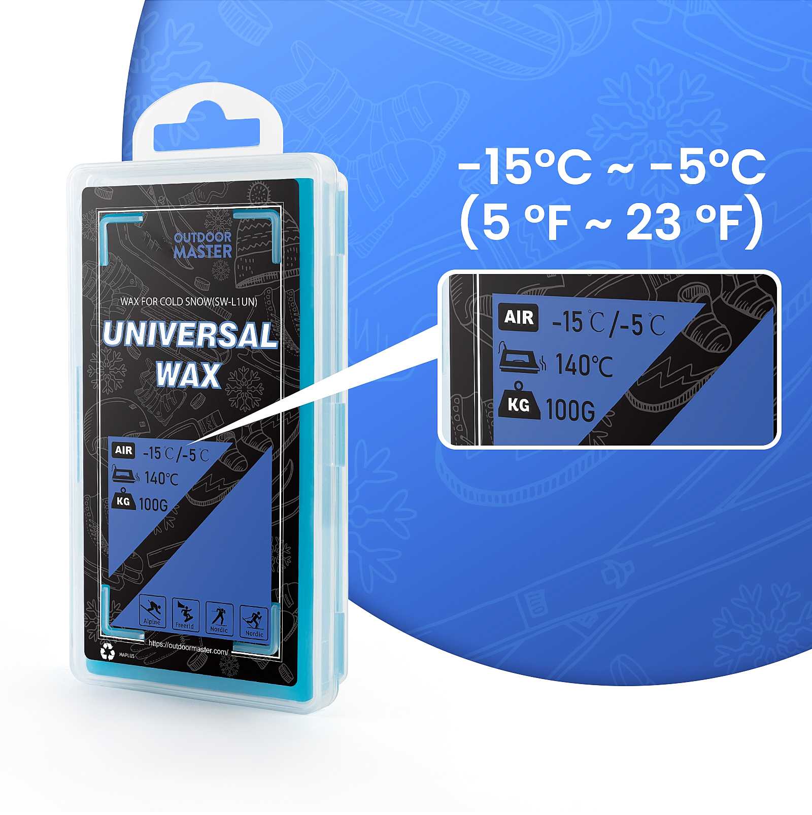 snowboard waxing kit