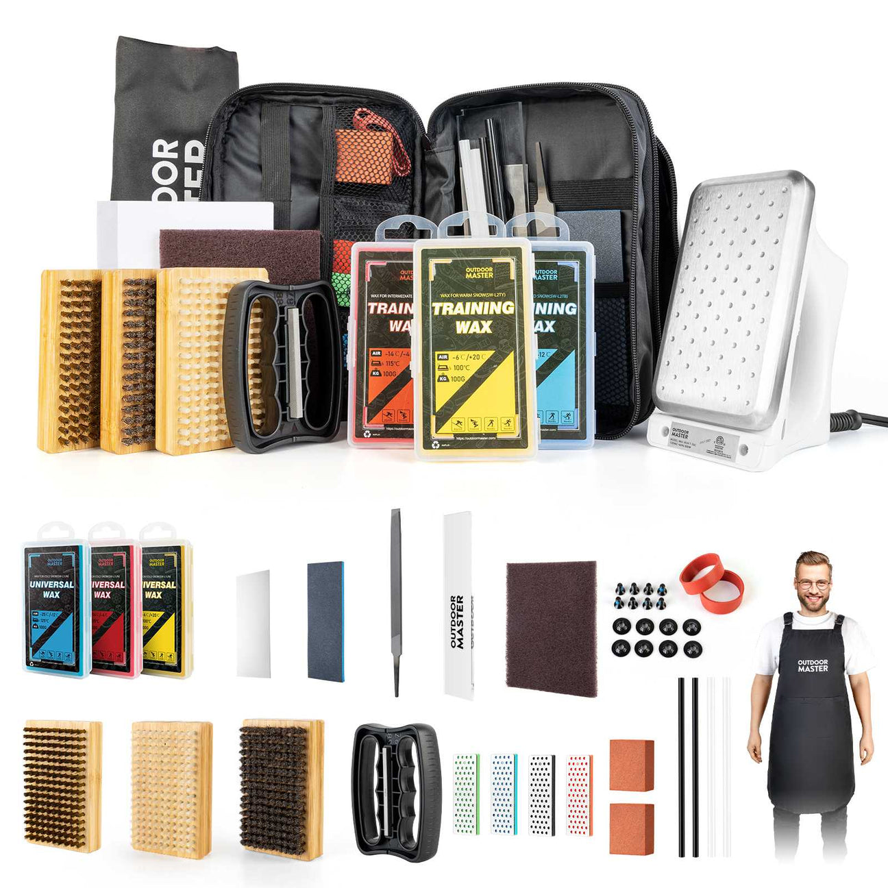 3. The OutdoorMaster Snowboard Waxing Kit [Upgrade]