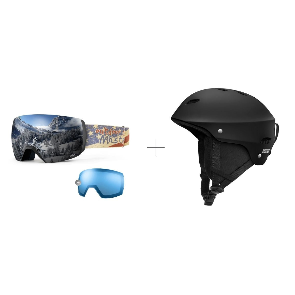 Bundle Sale - Ultra Goggle + Lens + Kelvin Helmet