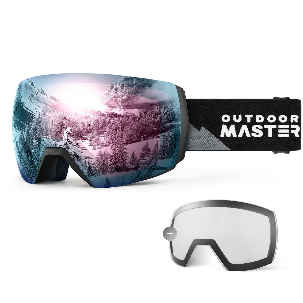 ultra ski goggles with clear lens