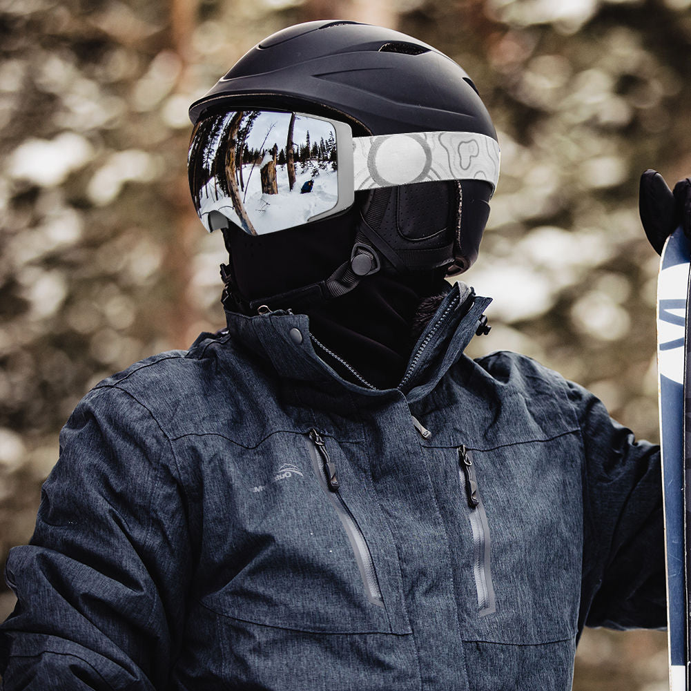 Casco ski goggles secure to your helmet with the snap of a magnet
