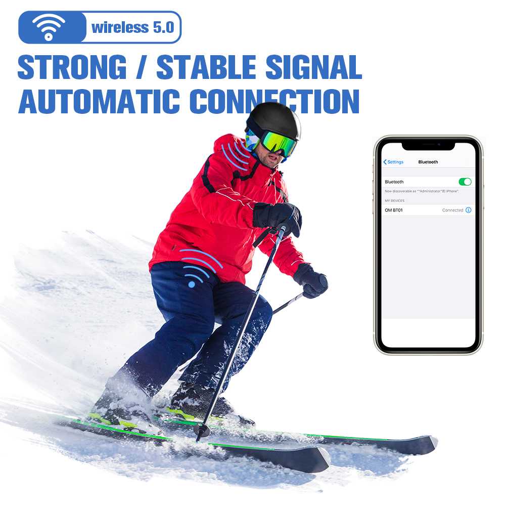 burton bluetooth snowboard helmet OutdoorMaster Ski Helmet With Bluetooth Headphones Up To 15 Hrs Playtime