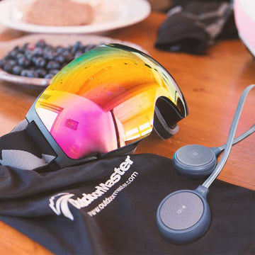 bluetooth snowboard helmet with audio OutdoorMaster Ski Helmet With Bluetooth Headphones Up To 15 Hrs Playtime